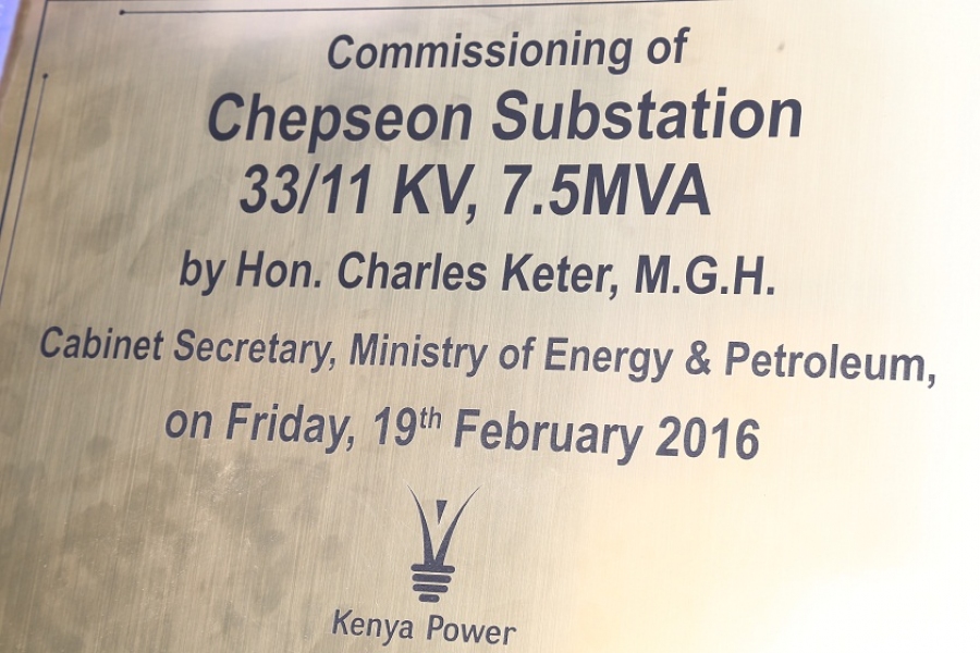  Chepseon Substation Commissioned